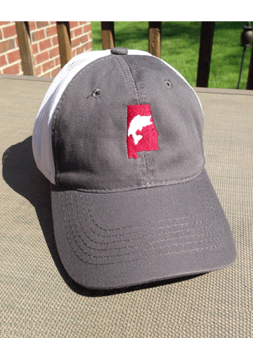 Alabama top fishing hat