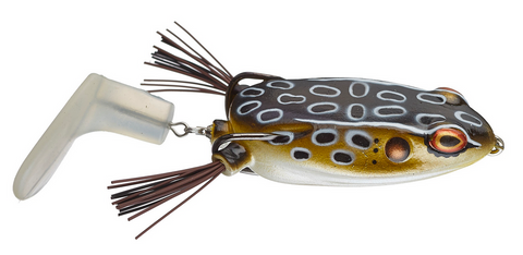 Booyah Toad Runner Jr Topwater Bass Fishing Hollow Body Frog Lure with  Weedless Hooks